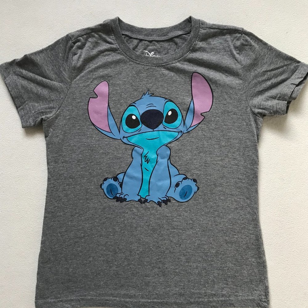 Disney Stitch, T-Shirt for Teens & Women Size Medium (36" Bust), Gray - Picture 1 of 4